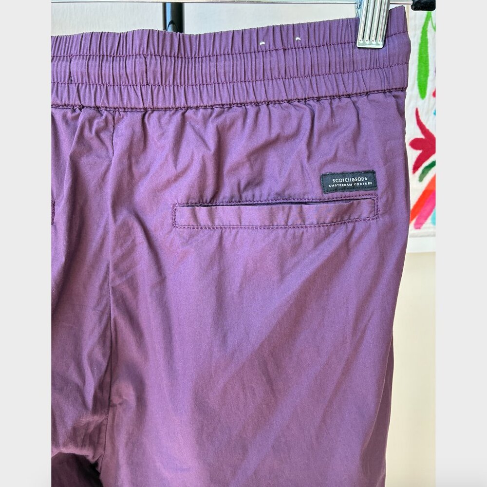 Scotch & Soda Purple Drawstring Cotton Joggers - Size S - Picture 4 of 7